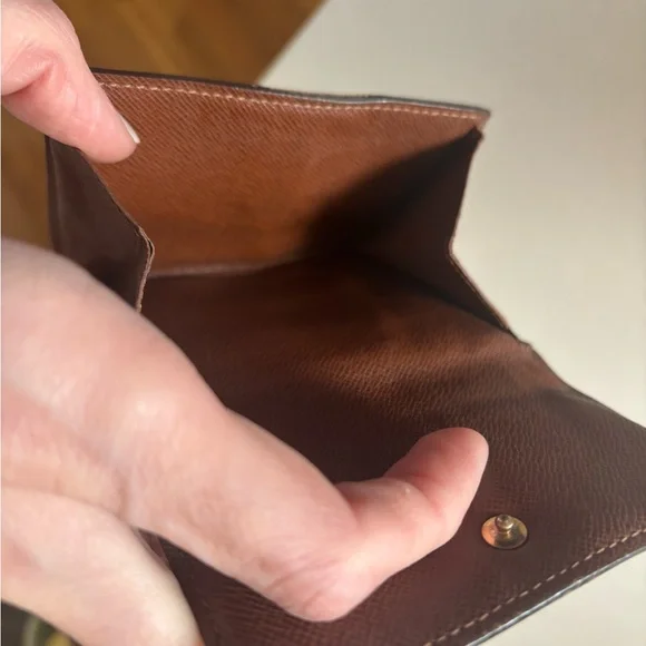 Louis Vuitton Monogram Elise Trifold Wallet in Brown and Gold - Picture 6 of 9